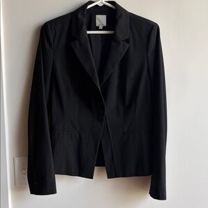 Halogen Black Tailored Single-Button Blazer